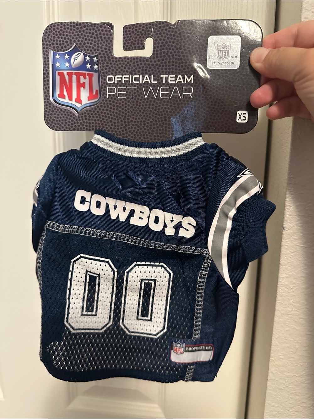 NFL Dallas Cowboys Navy & White Pet Jersey
